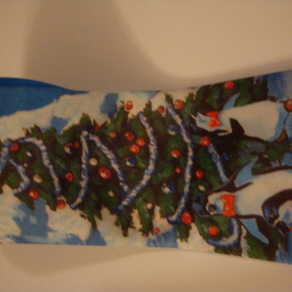 Ralph Marlin Penguin Christmas Neck Tie Ugly 1990 - Picture 5 of 5